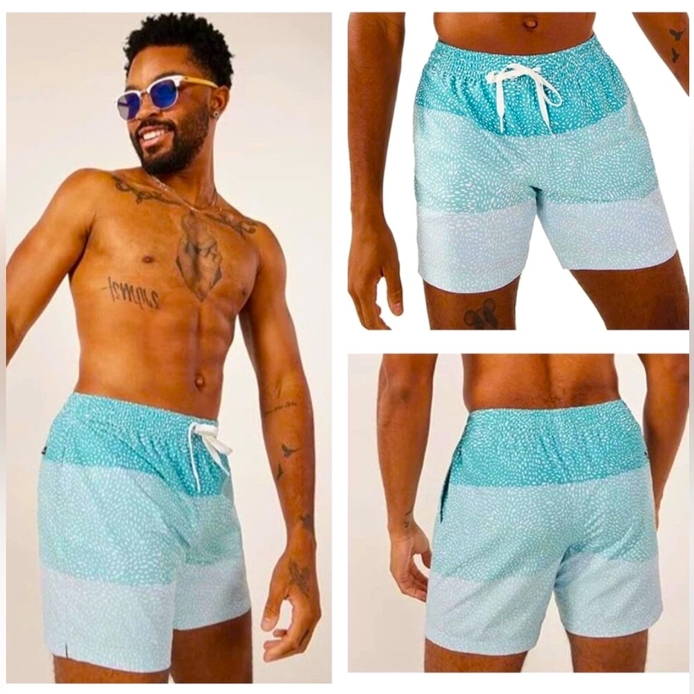 Chubbies The Whale Sharks Classic 7” Inseam Swim Trunks Board Shorts, Size L - Picture 14 of 16